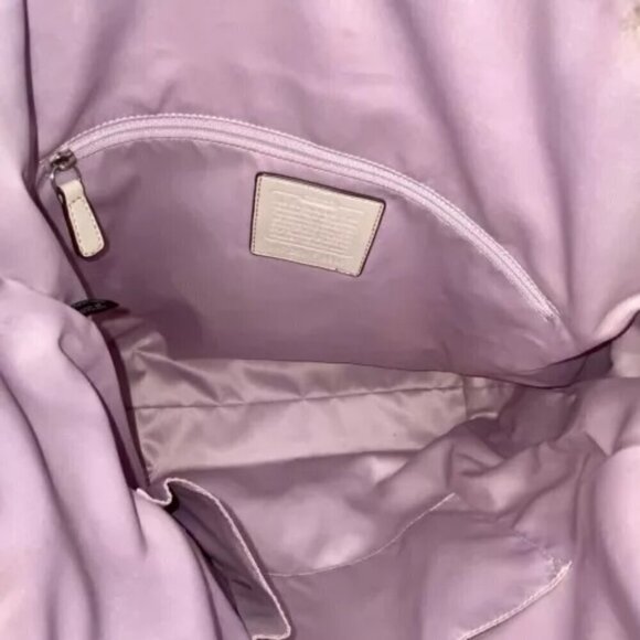 Coach Laura Signature Embossed Large Leather Tote F18336 Taupe - Picture 12 of 15